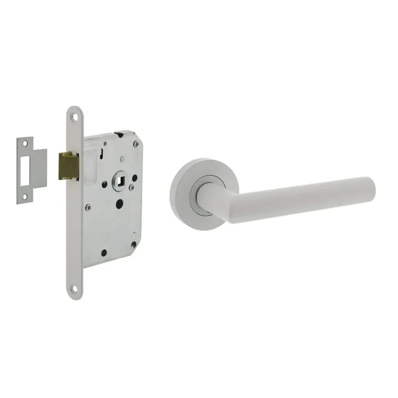 Intersteel Deurbeslag Set Loopslot Wit Met Deurkruk Bastian Wit Speciale Aanbieding