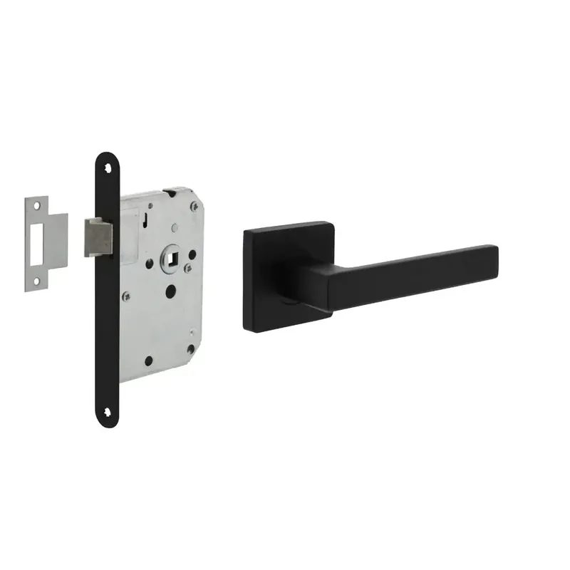 Intersteel Deurbeslag Set Loopslot Zwart Met Deurkruk Hera Zwart Koop Online
