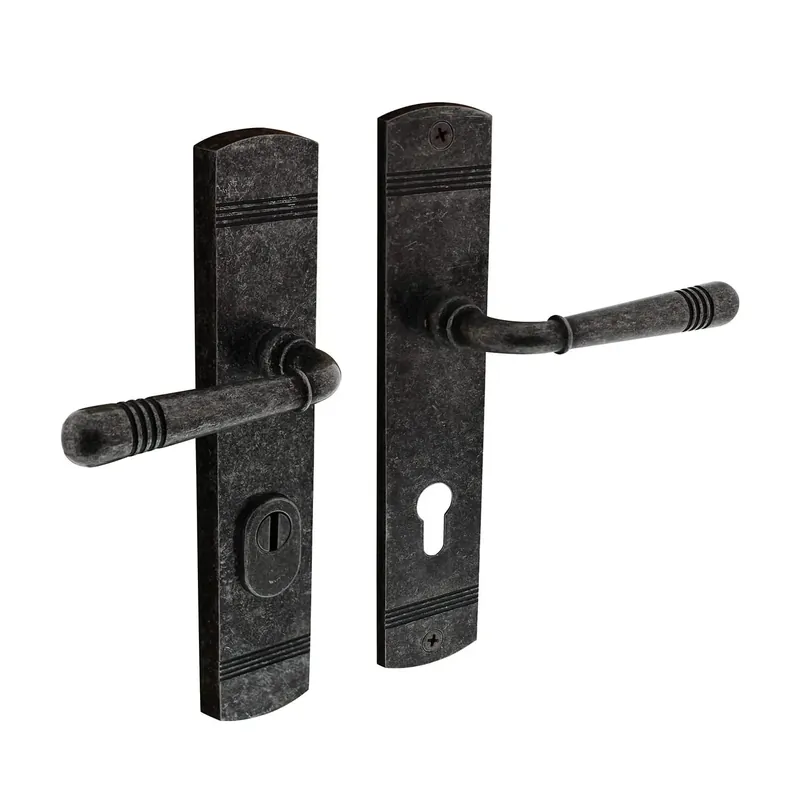 Intersteel Veiligheidsbeslag Helena Afgerond PC92mm Oud Grijs Hoge Kwaliteit