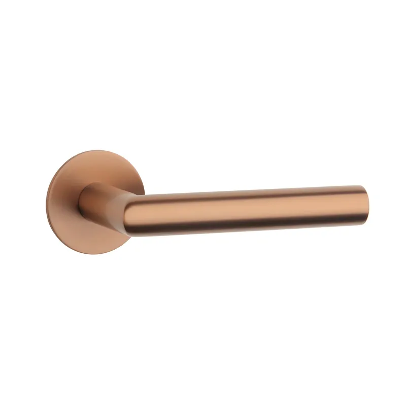 Lage Prijs STERK RVS deurkruk OVAL 1750 ultra dun 3mm koper PVD