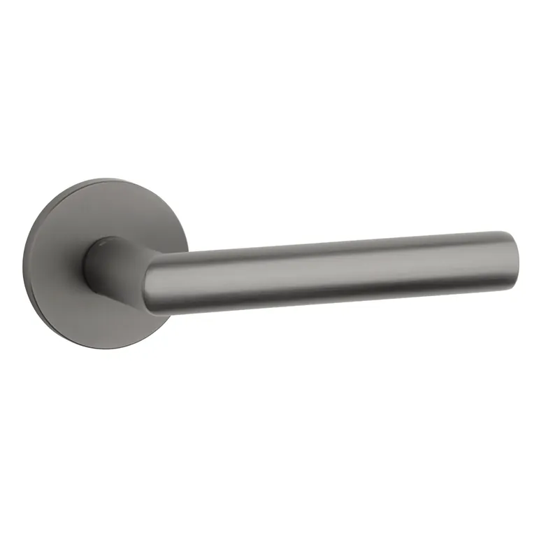 Stile deurklinken Yuza Titanium op rond rozet Direct Beschikbaar