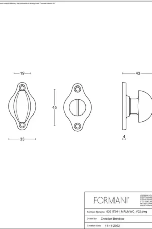 Bestel Nu FORMANI toiletgarnituur messing ongelakt Formani TIMELESS MRLMWC