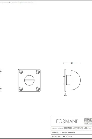 Speciale Aanbieding FORMANI toiletgarnituur mat nikkel Formani TIMELESS MRV45MWC