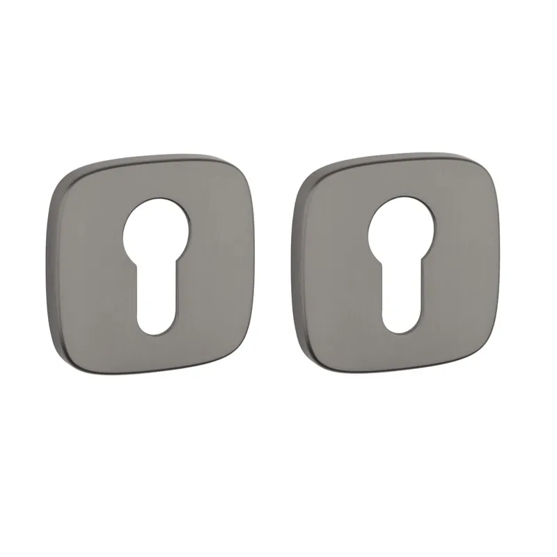 APRILE Cilinderrozet Afgerond Grafiet 53x53x7mm Must-Have