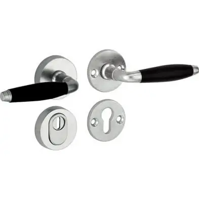 Flitsaanbieding Artitec Mi Satori SKG3 kruk/kruk op rozet Bonton ebben m/ KTB antiek nikkel/antiek chroom