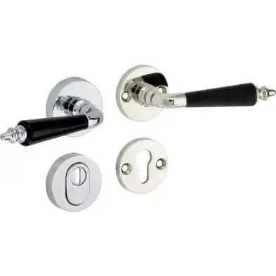 Artitec Mi Satori SKG3 kruk/kruk op rozet Antique ebben/Elegant m/ KTB glans nikkel / glans chroom Voordeelprijs