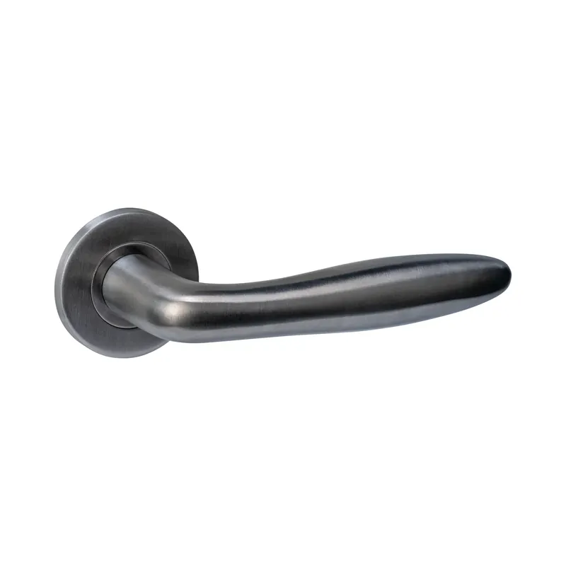 Intersteel deurkruk Q 03 op rozet 52x6mm pvd antraciet Favoriet