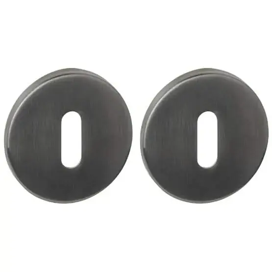 Hoge Kwaliteit Intersteel Q sleutelrozetten verdekt ø52x6mm pvd antraciet