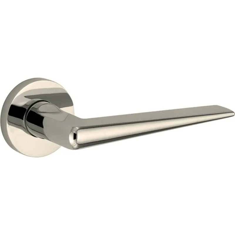 Op = Op Artitec Deurkruk op rozet Wig/vivo messing glans nikkel