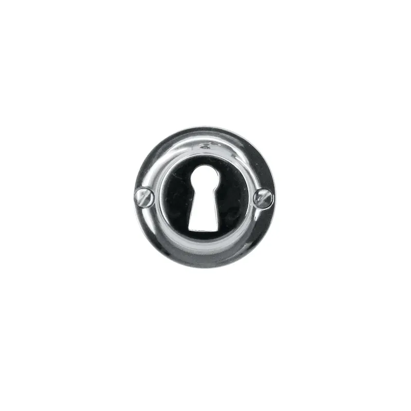 HDD Pro Sleutelplaatje Rond Retro 43 Mm Classic Nikkel Snelle Levering