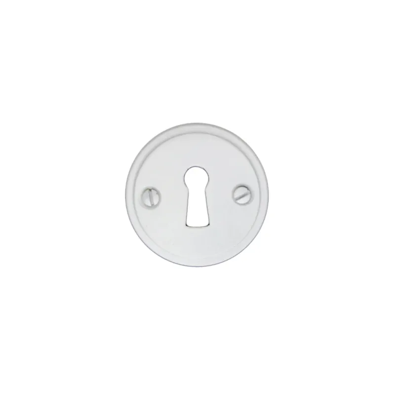 HDD Pro Sleutelplaatje Rond Retro 48 Mm Plat Wit Betrouwbaar