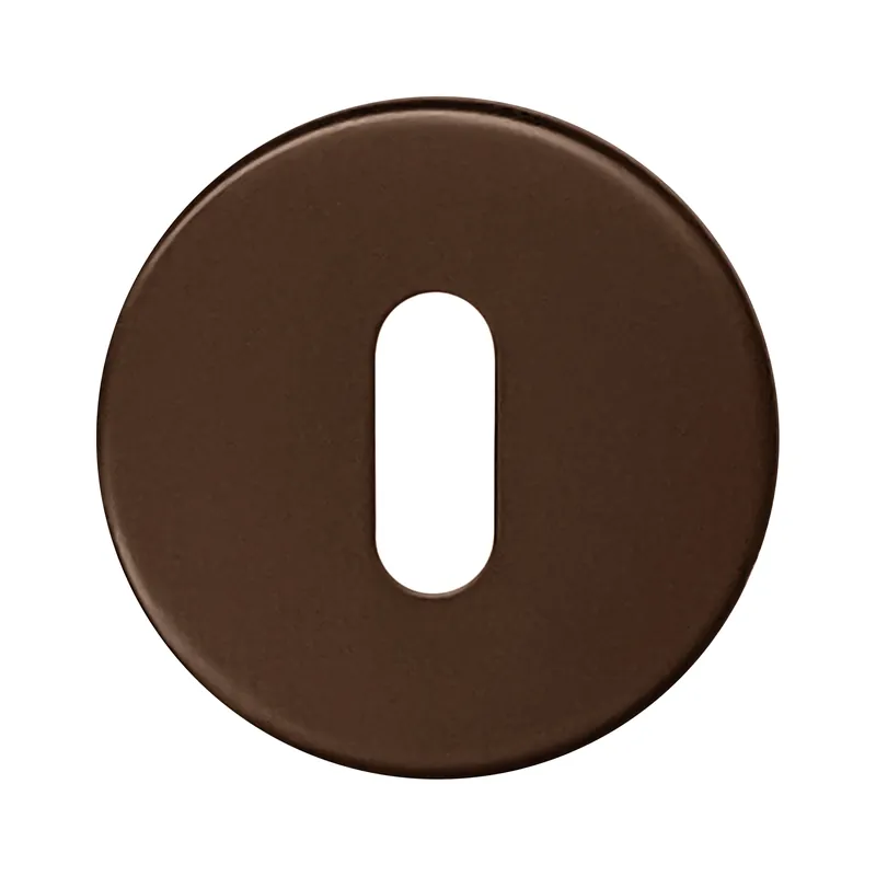 HDD Pro Sleutelplaatje Rond Shape Mat Brons Op = Op