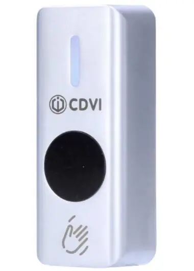 CDVI RTE-AIR Infrarood hands-free REX-knop IP68 Hoge Kwaliteit