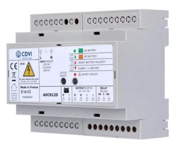 CDVI ADC612S Voeding 12VDC 5A Voordeelprijs