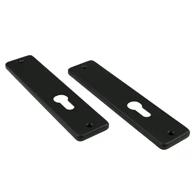 Fabrieksprijs AMI kortschild rechthoekig 180/41 RH cilindergat 55 mm zonder krukgat zwart