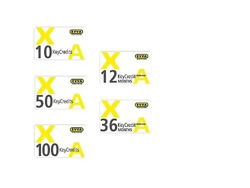 Nieuw Evva Xesar KeyCredits