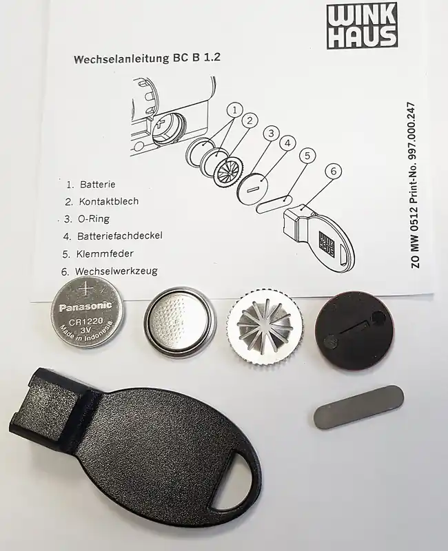 Laatste Versie Winkhaus Batterijset CR1220