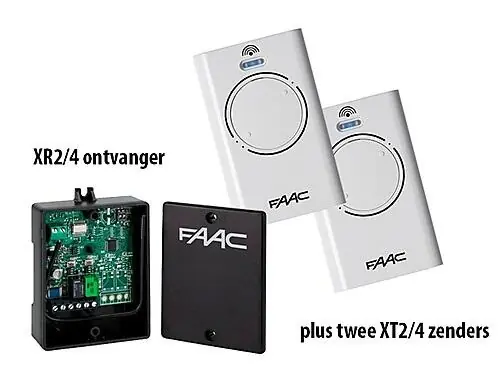 FAAC 868 MHz ontvanger en zenders kit Tijdelijk Beschikbaar