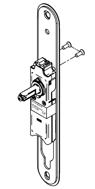 Salto elektronisch beslag koppelmodule voor modellen 50 51 53 56 (BLIND) - 8 MM Laatste Versie