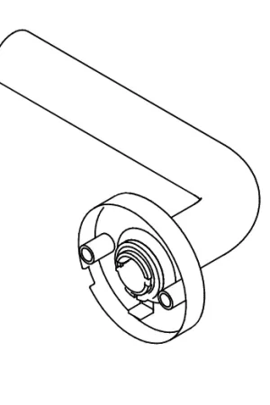 SALTO Mini binnenkruk met rozet 8 mm - IM - U-kruk Uitverkoop