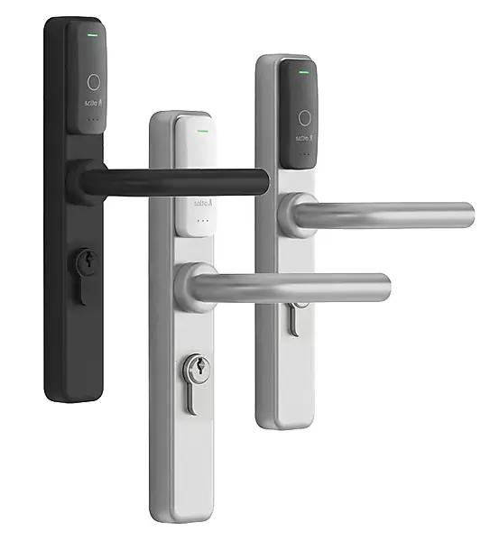 Rechtstreeks Van De Fabrikant Salto XS4 One S elektronisch deurbeslag met cilindersparing binnen- en buitenschild EM852