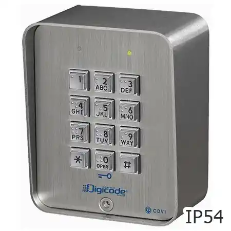 Codeklavier met braille toetsen - Digicode® Seizoensaanbieding