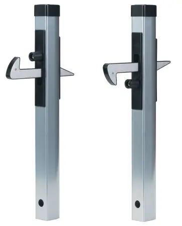 Superprijs Poortvanger aluminium met veer en aanslag Locinox