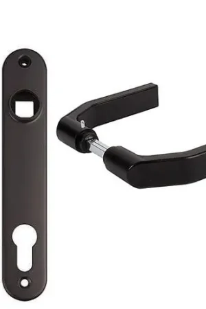 Zwarte polyamide klink met schild voor Locinox insteeksloten PC92 Exclusieve Aanbieding