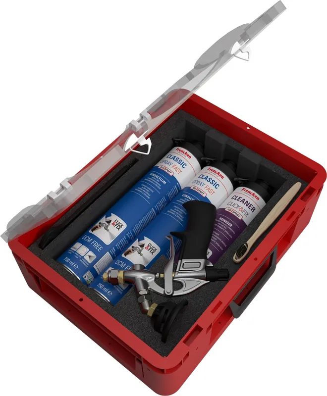 Actieprijs spuitlijm click & fix startset frencken