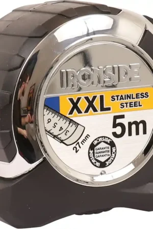 rolbandmaat verchroomd/rubber ironside Voordeelprijs