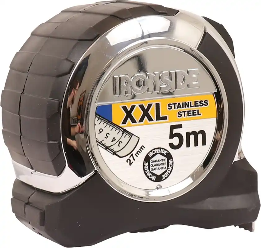 rolbandmaat verchroomd/rubber ironside Voordeelprijs