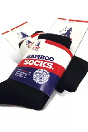Populair sokken steel blue bamboo
