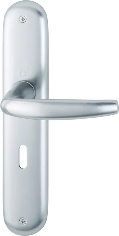 Op = Op deurkrukgarnituur aluminium f1 hoppe
