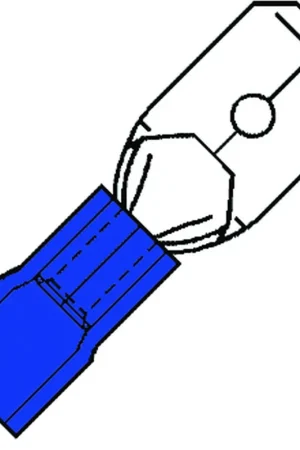 kabelschoen vlaksteker geisoleerd blauw Actieprijs