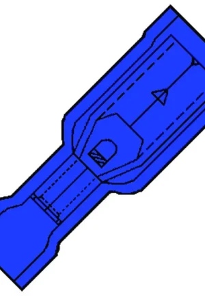 Betrouwbaar kabelschoen buskontakt blauw