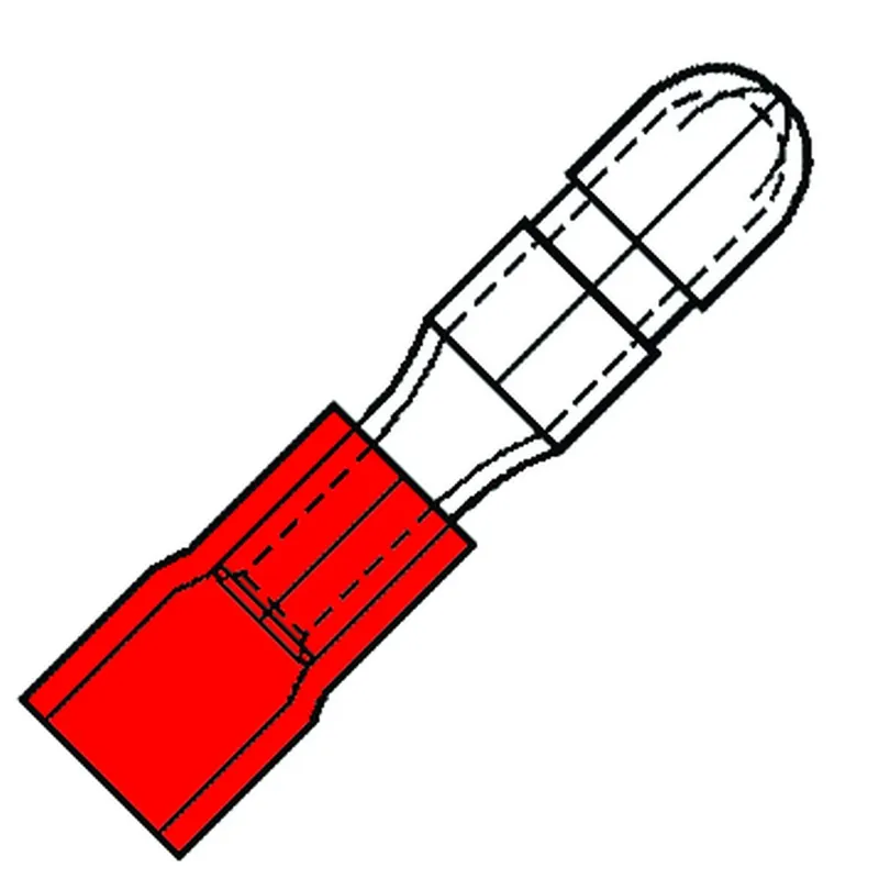 Dagaanbieding kabelschoen pensteker geisoleerd rood