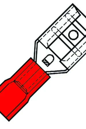 Finale Uitverkoop kabelschoen vlakstekerhuls geisol. rood