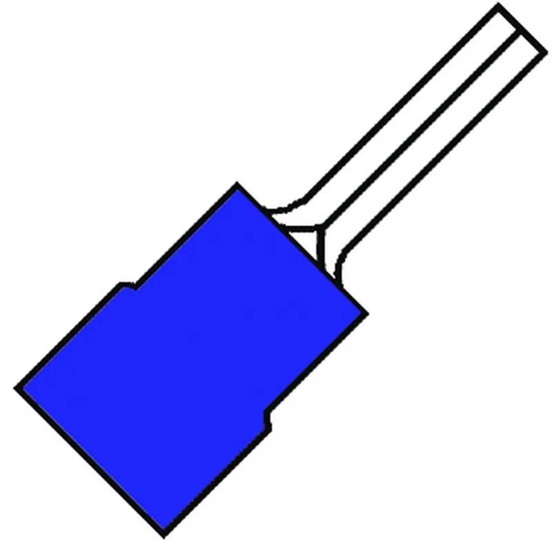 kabelschoen stift geisoleerd blauw Exclusieve Aanbieding