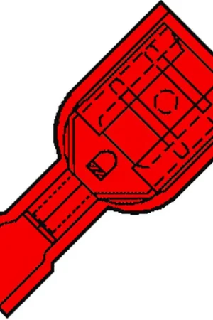 Must-Have kabelschoen vlakstekerhuls rood