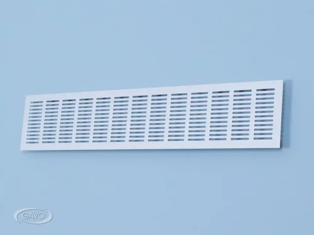 ventilatiestrip aluminium wit Op = Op