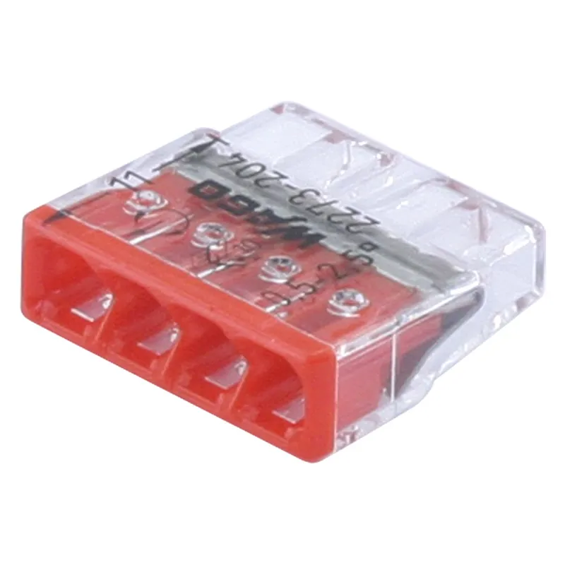 Speciale Aanbieding lasklem 4-voudig transparant/geel wago
