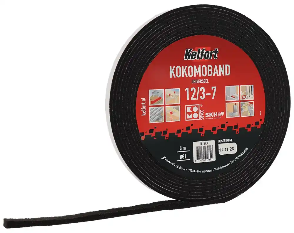 Direct Verzonden kokomoband universeel zwart kelfort