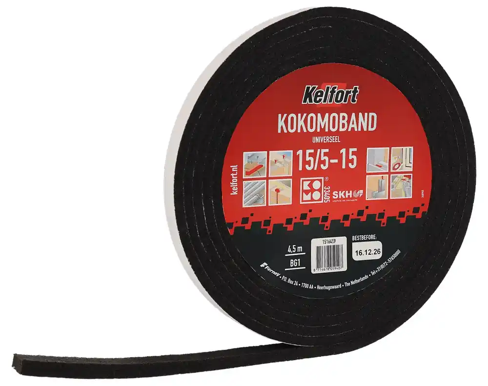 kokomoband universeel zwart kelfort Nieuw