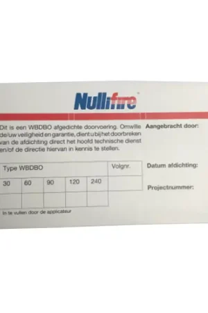 sticker controle nullifire Korting