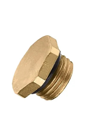 Weekendaanbieding plug met o-ring messing