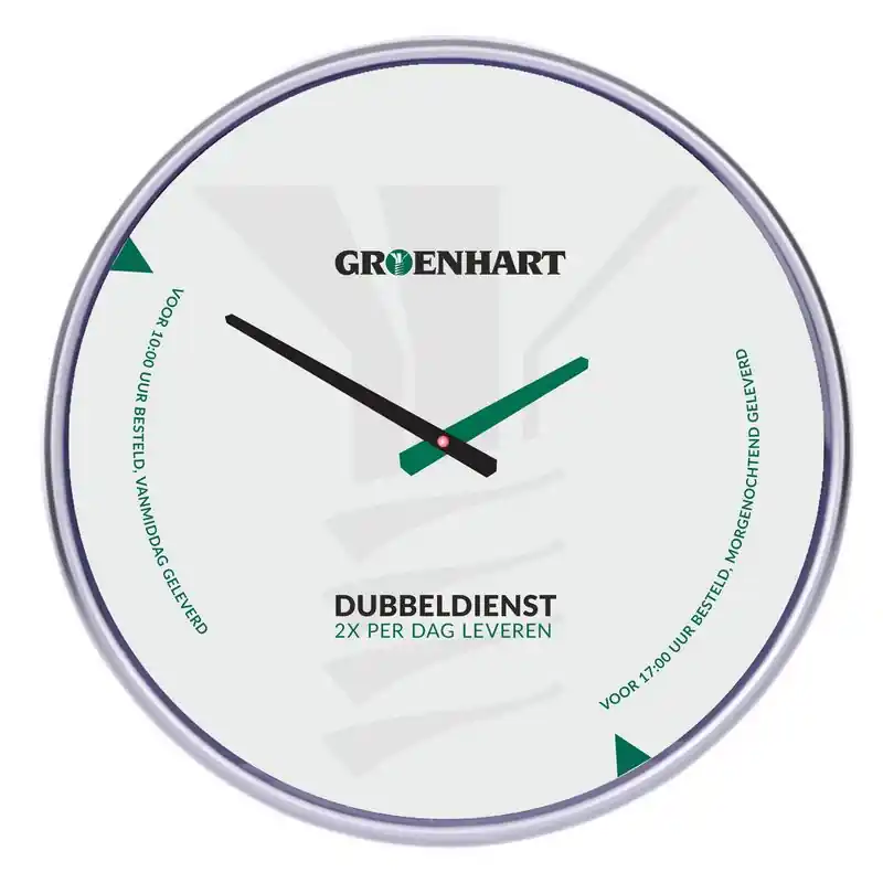 wandklok groenhart Lage Kosten