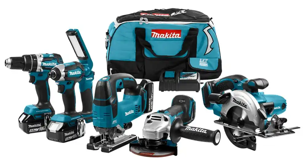 Dagaanbieding accu combiset makita 5.0Ah/18.0V