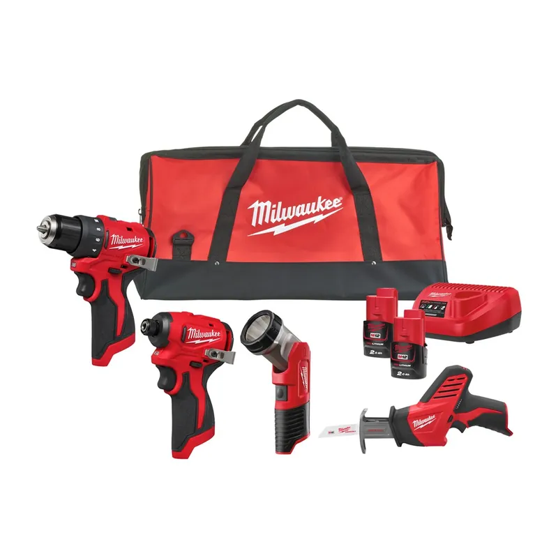 Populair accu combiset milwaukee 2.0Ah/12.0V