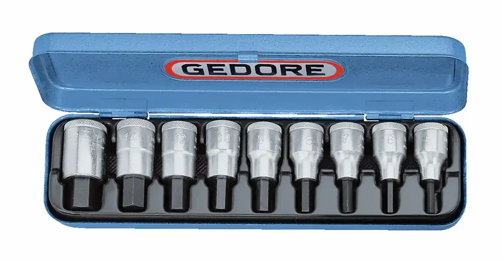 Op = Op dopsleutel schroevendraaierset gedore