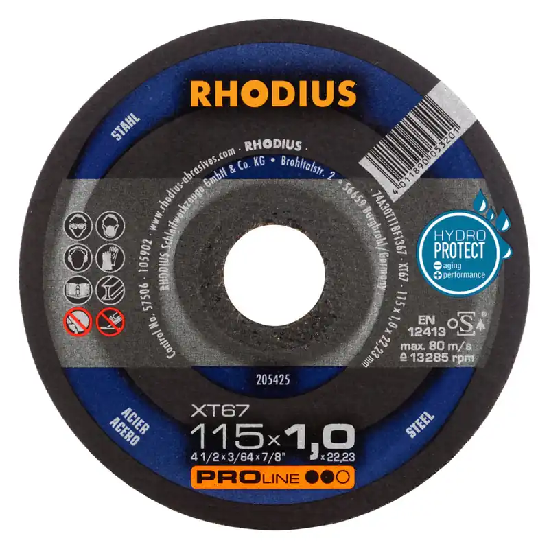 doorslijpschijf staal rhodius Op = Op